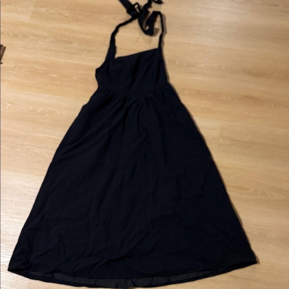 Chic Black Backless Dress